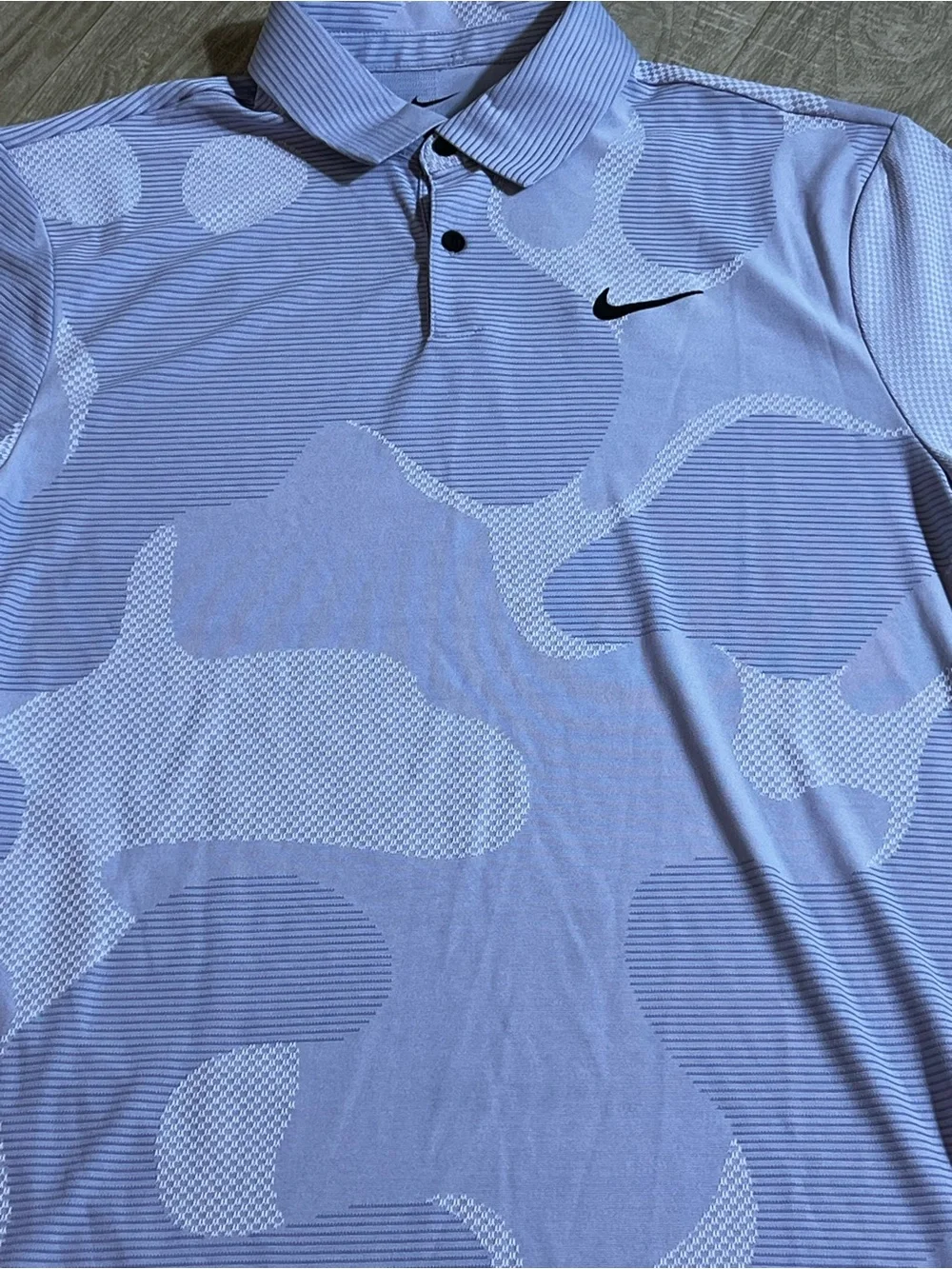 Nike Dri-FIT ADV Golf Polo Shirt Lavender Camo Print Men’s Small Tall NWT